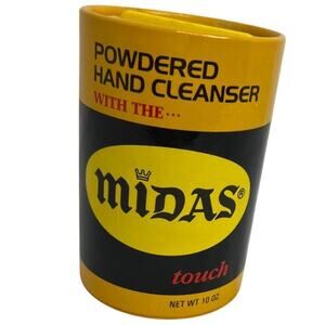 Vintage Midas Touch 10 Avon Midas Hand Cleaner Can Heavy Duty Powdered Full